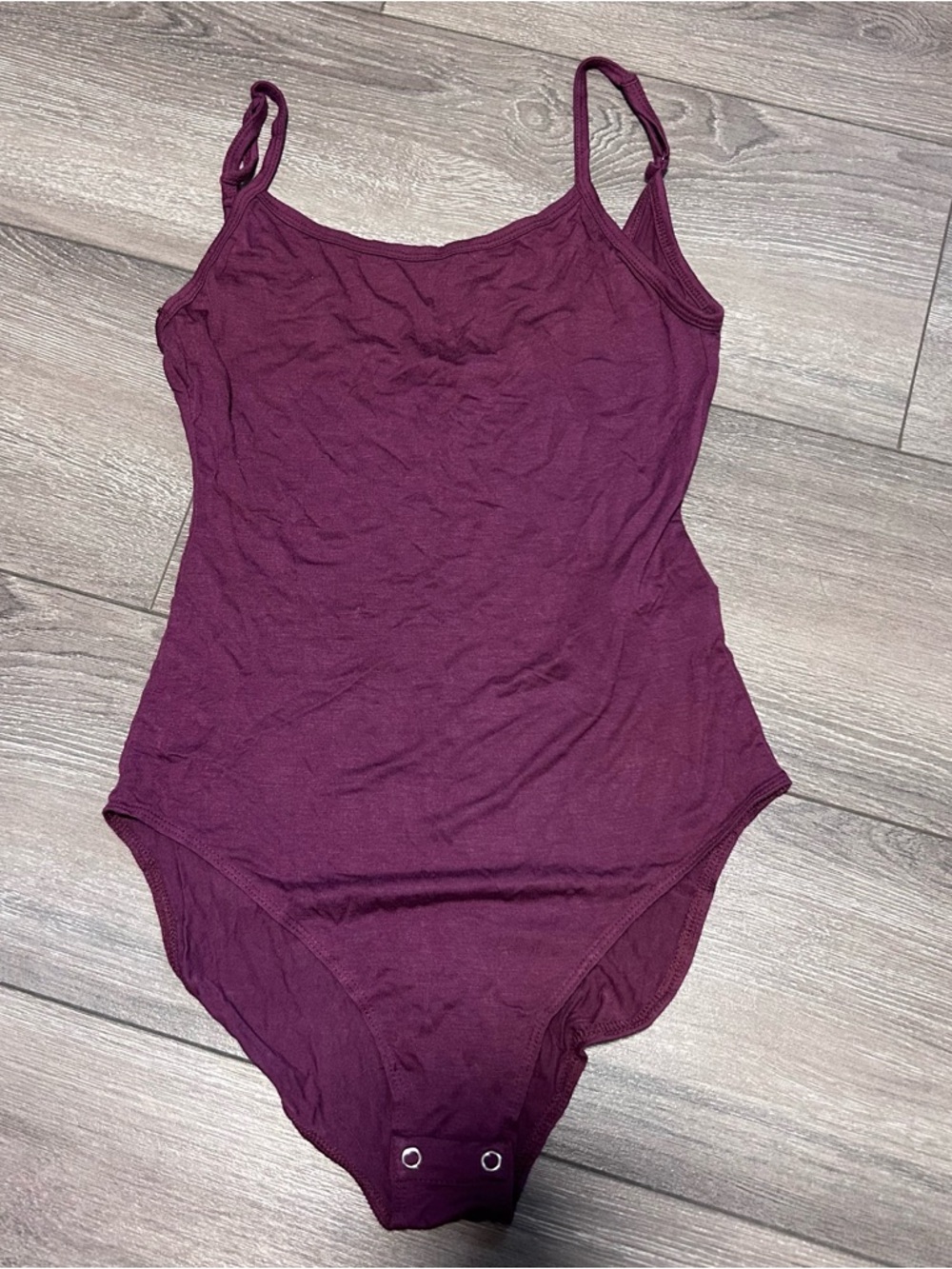 Wine Sleeveless Bodysuit - size small
